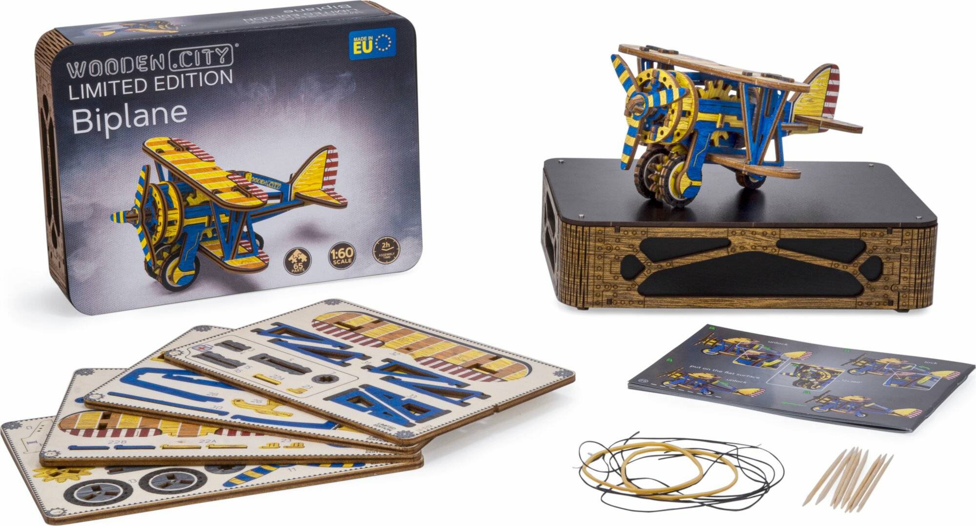WOODEN CITY 3D Puzzle Doppeldecker Limited Edition 65 Teile
