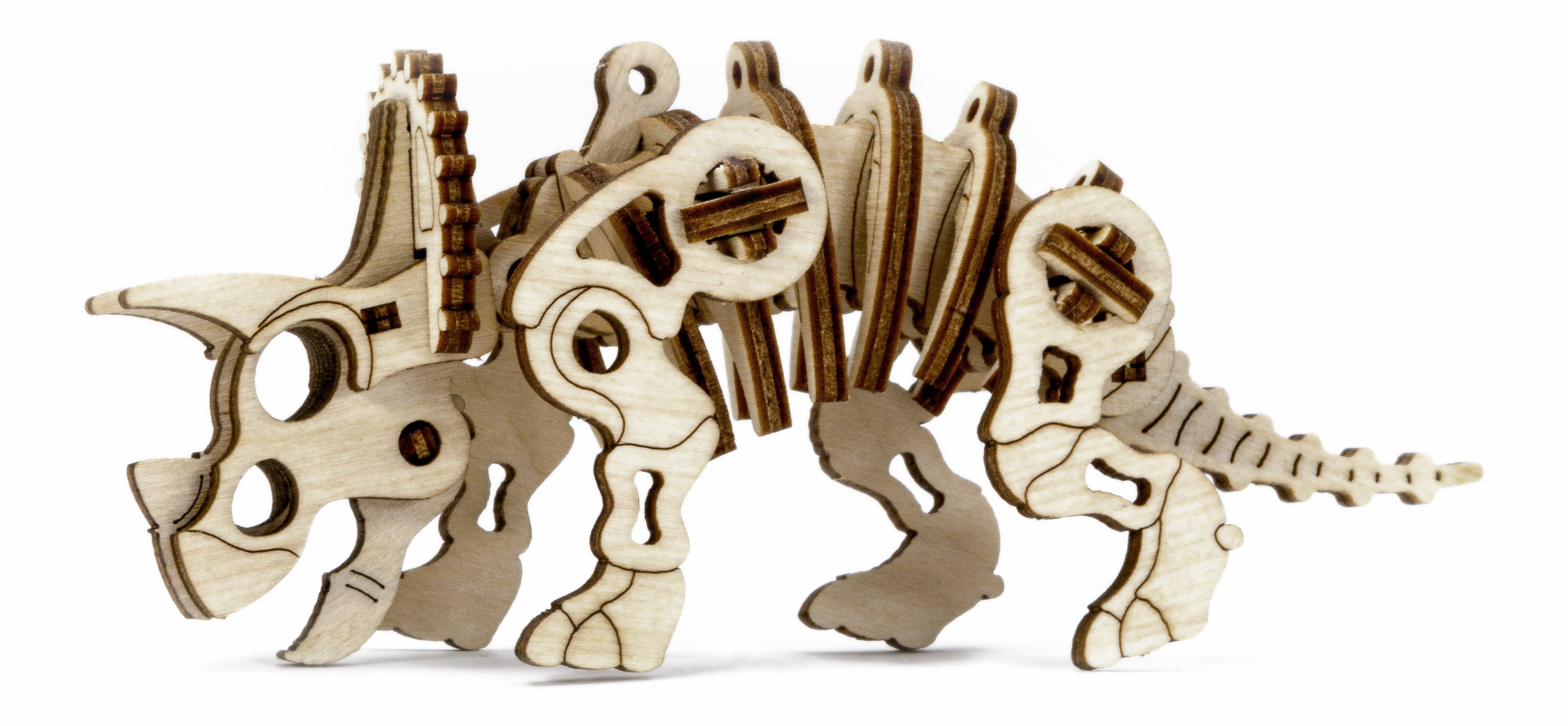 WOODEN CITY 3D-Puzzle Triceratops 40 Teile