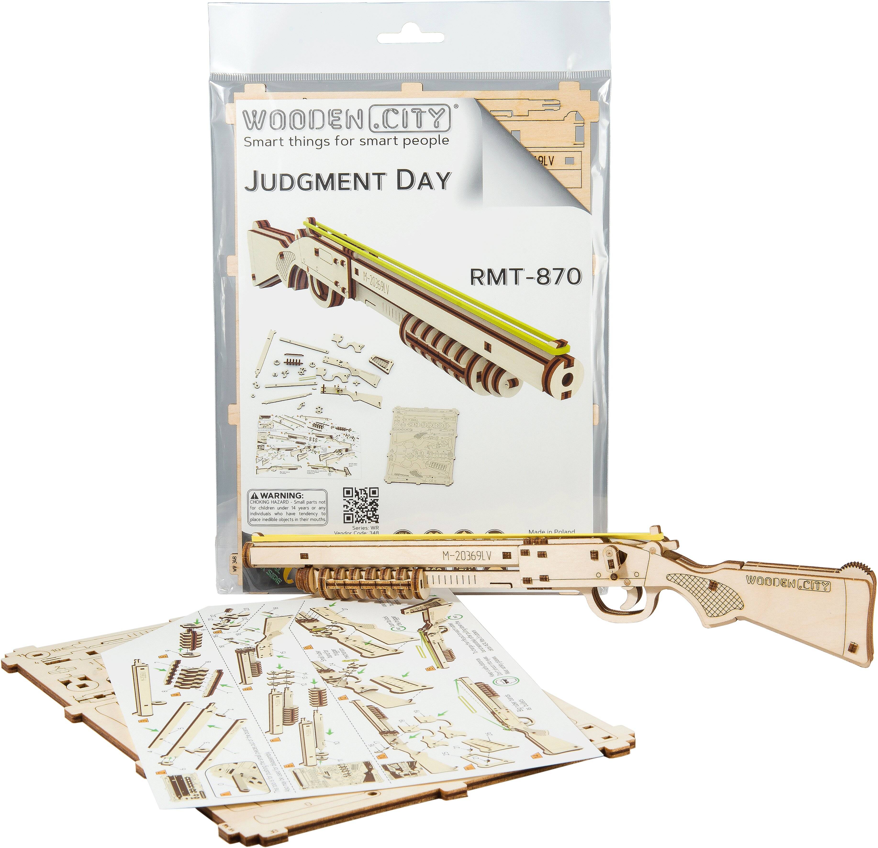 WOODEN CITY 3D-Puzzle Gewehr Judgment Day RMT-870, 42 Stück