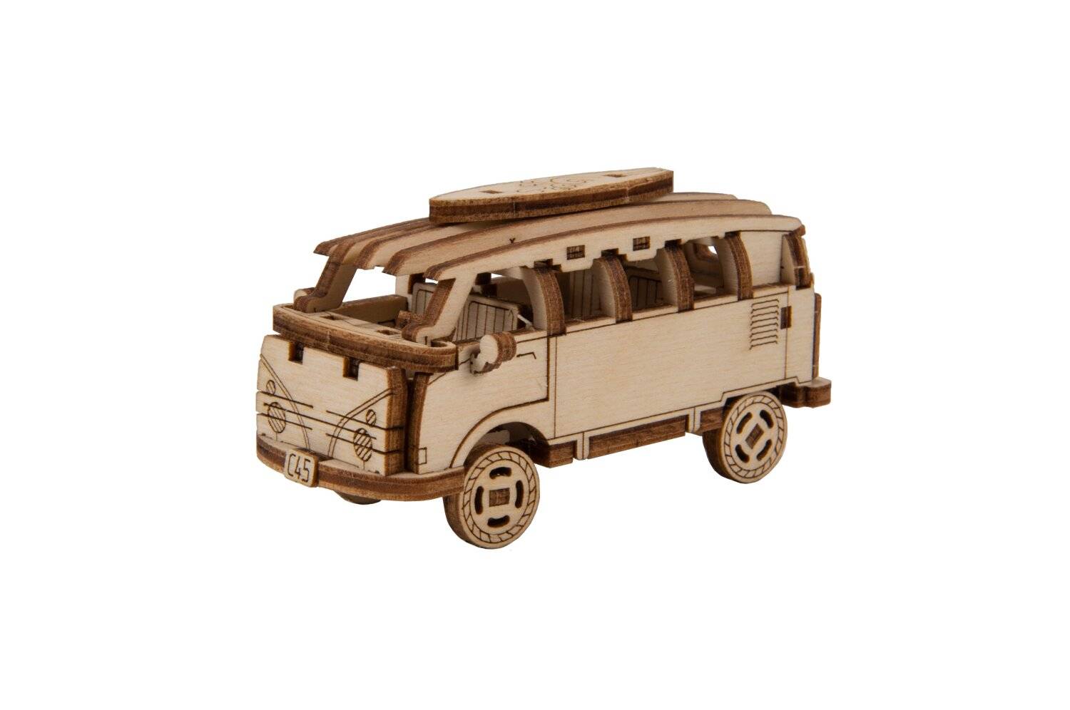 WOODEN CITY 3D puzzle Superschneller Kleinbus Retro