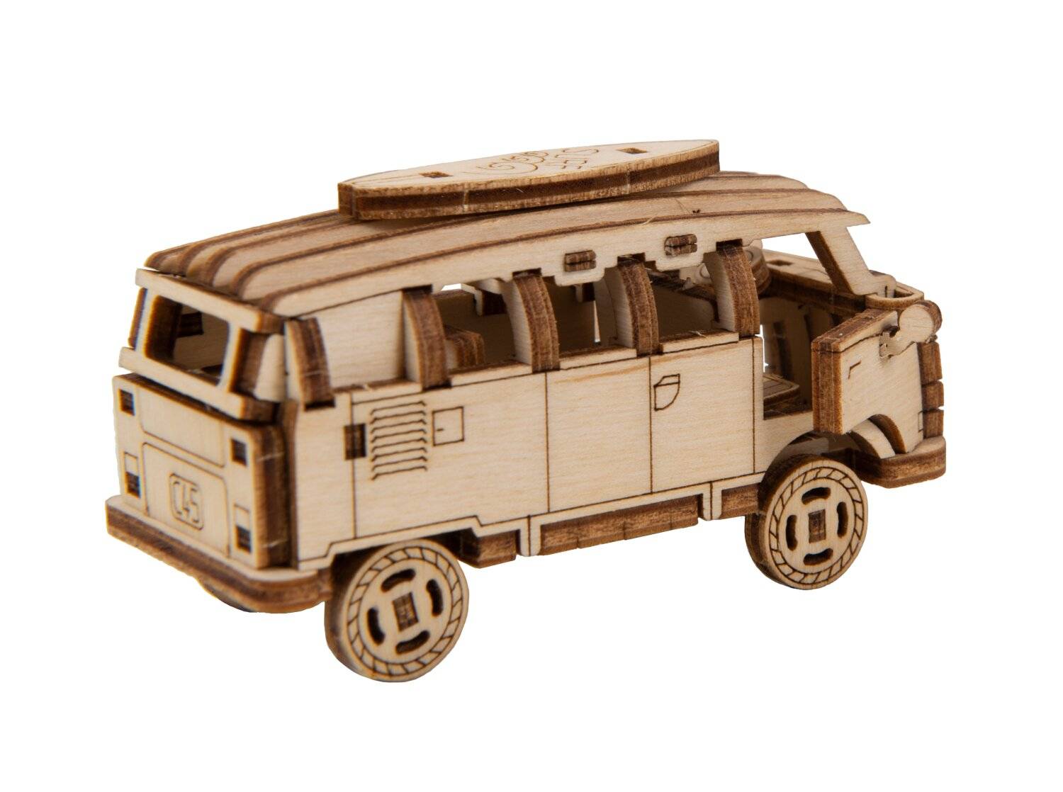 WOODEN CITY 3D puzzle Superschneller Kleinbus Retro