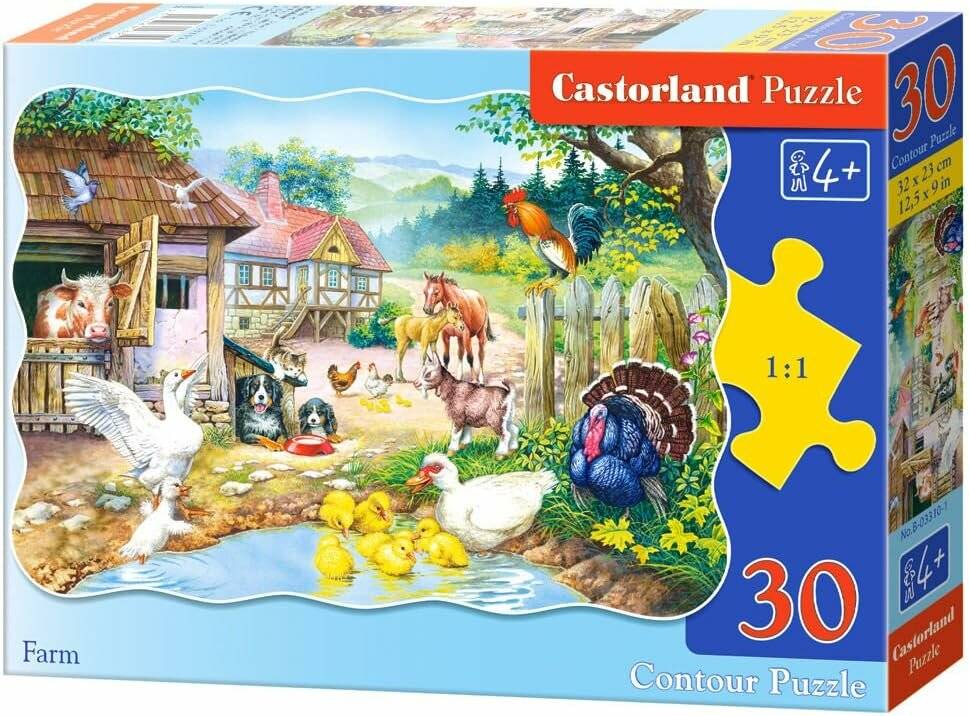 CASTORLAND Puzzle Bauernhof 30 Teile