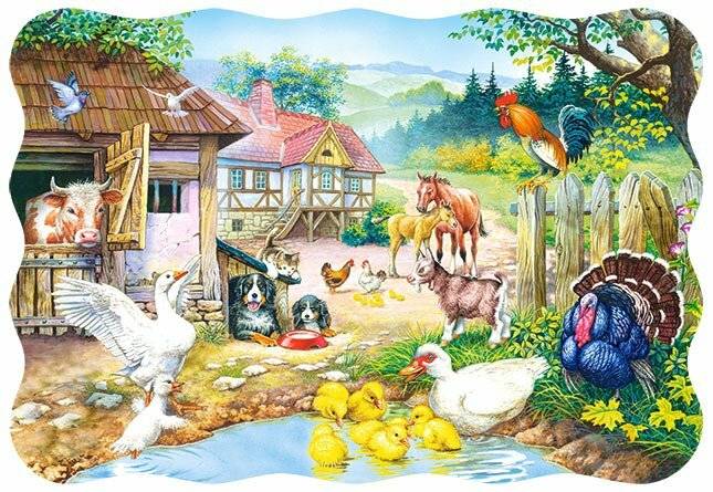 CASTORLAND Puzzle Bauernhof 30 Teile