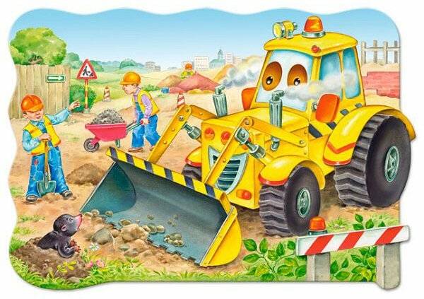 CASTORLAND Puzzle Digger in Aktion MAXI 20 Teile