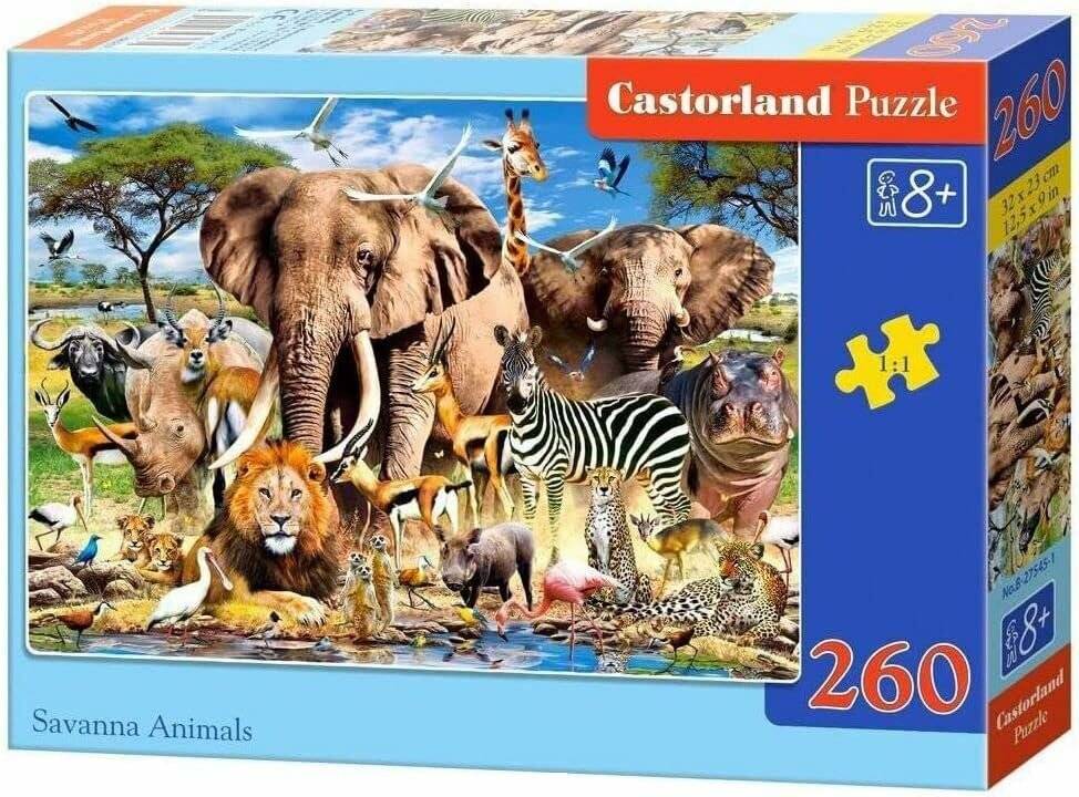CASTORLAND Puzzle Tiere der Savanne 260 Teile