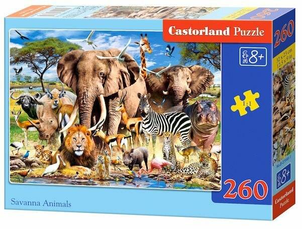 CASTORLAND Puzzle Tiere der Savanne 260 Teile