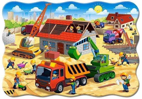 CASTORLAND Puzzle On construction 30 Teile