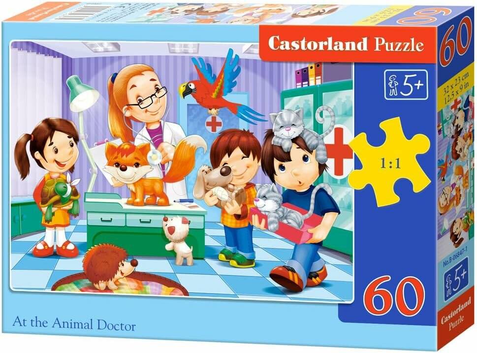 CASTORLAND Puzzle Beim Tierarzt 60 Teile