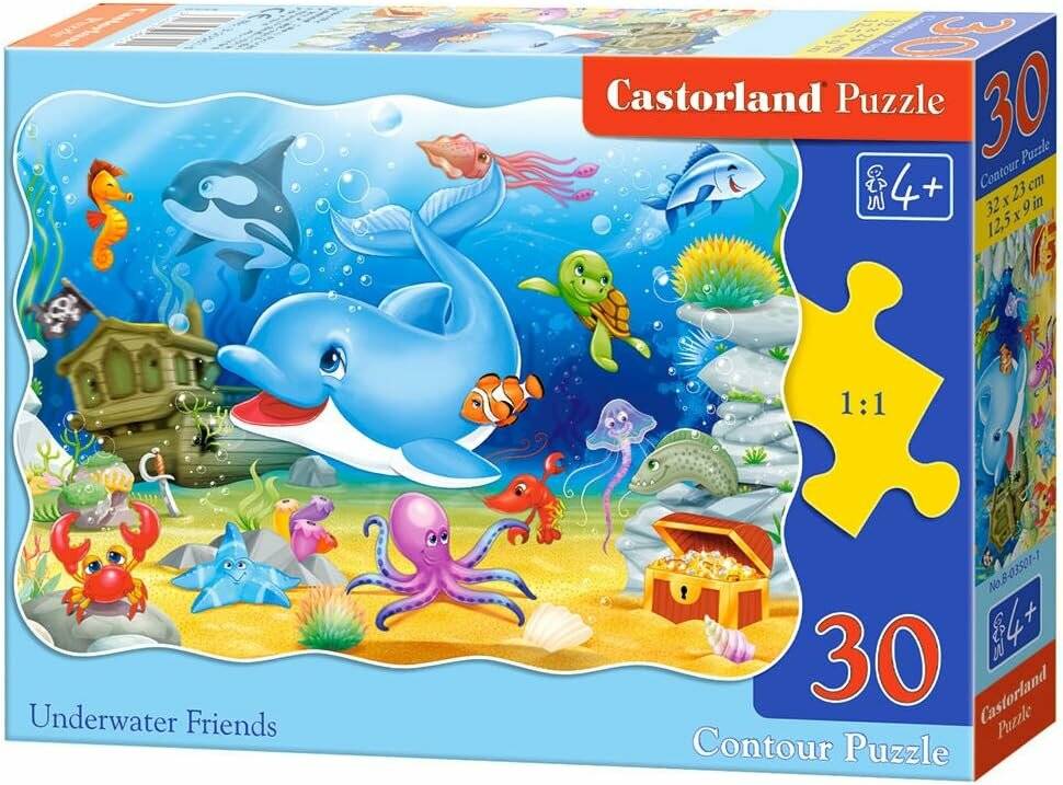 CASTORLAND Puzzle Unterwasserfreunde 30 Teile