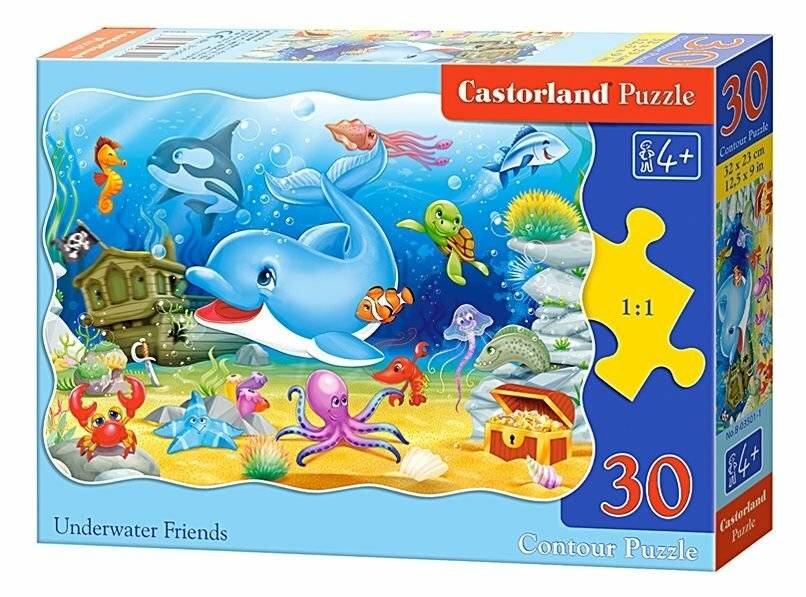 CASTORLAND Puzzle Unterwasserfreunde 30 Teile