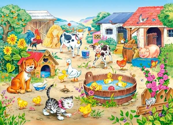 CASTORLAND Puzzle Bauernhof 60 Teile