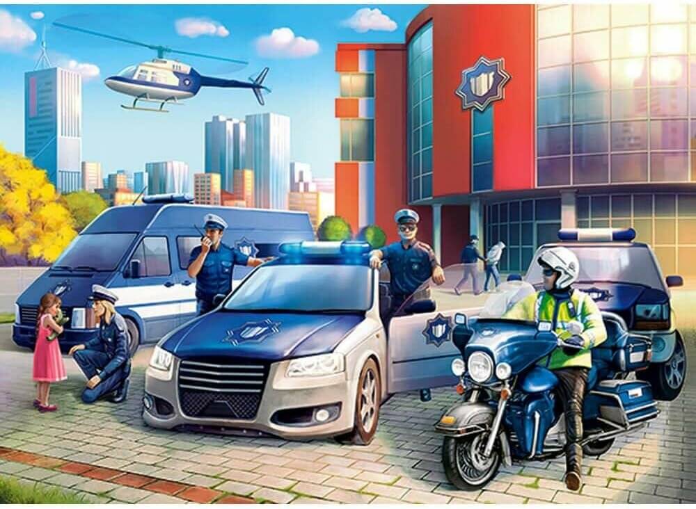 CASTORLAND Puzzle Polizeistation 120 Teile