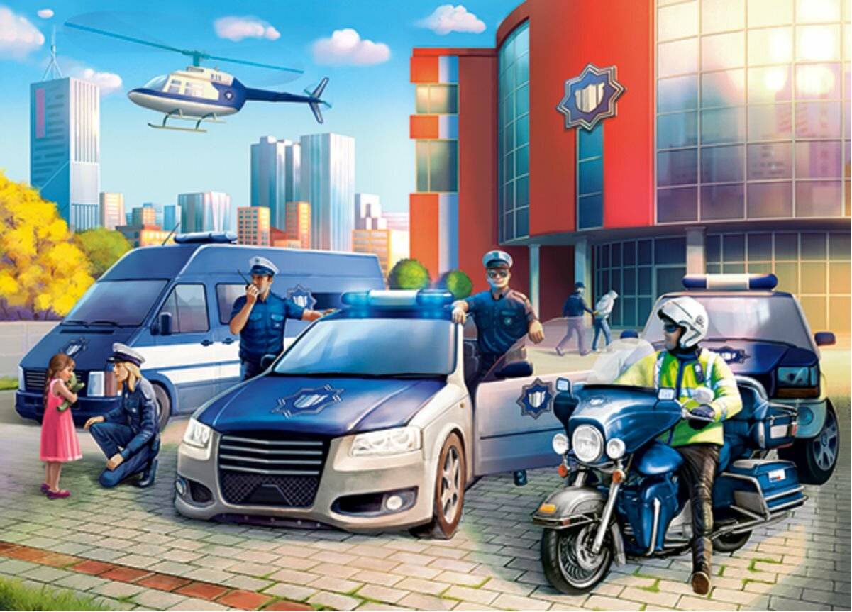 CASTORLAND Puzzle Polizeistation 120 Teile
