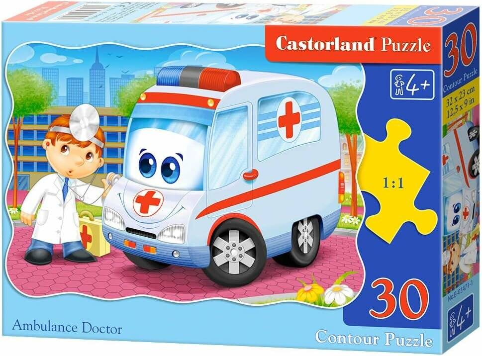 CASTORLAND Puzzle Krankenwagen 30 Teile