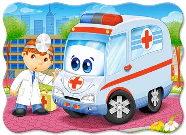 CASTORLAND Puzzle Krankenwagen 30 Teile