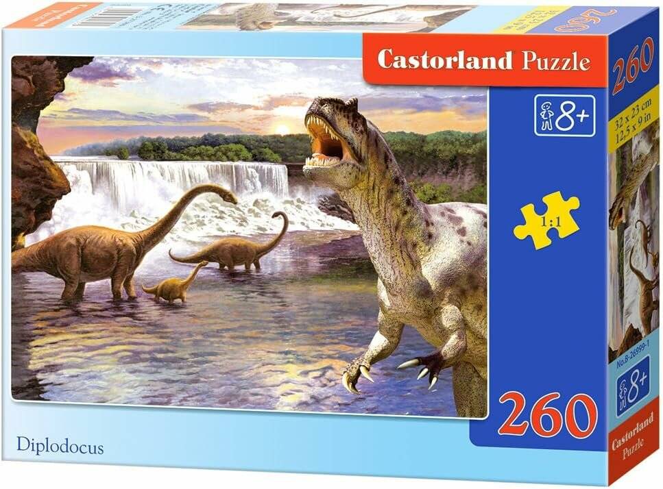 CASTORLAND Puzzle Dinosaurier - Diplodocus 260 Teile