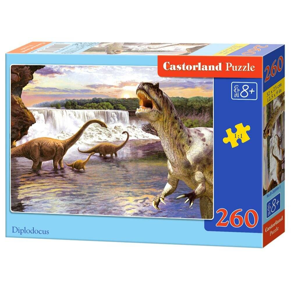CASTORLAND Puzzle Dinosaurier - Diplodocus 260 Teile