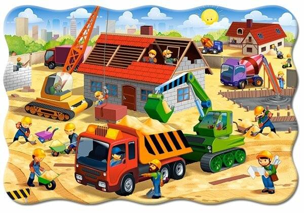 CASTORLAND Hausbau-Puzzle MAXI 20 Teile