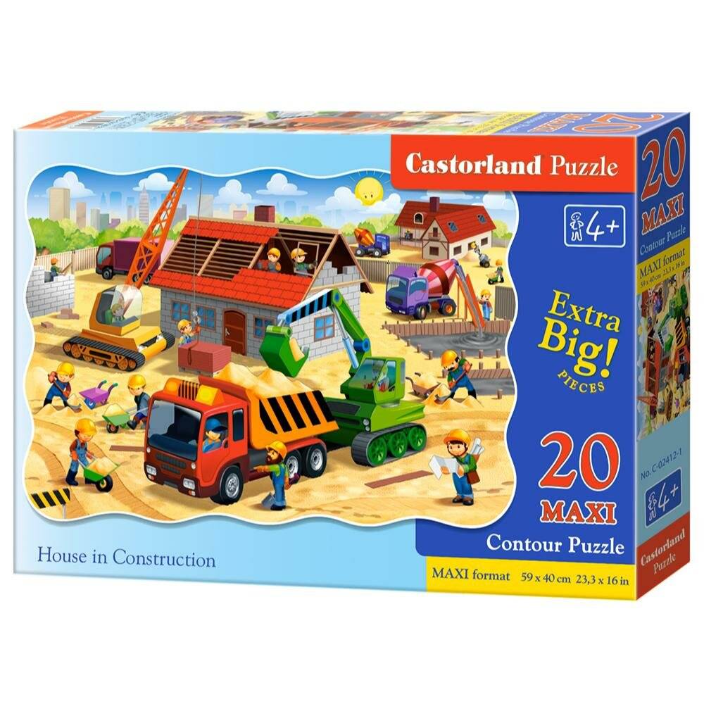 CASTORLAND Hausbau-Puzzle MAXI 20 Teile