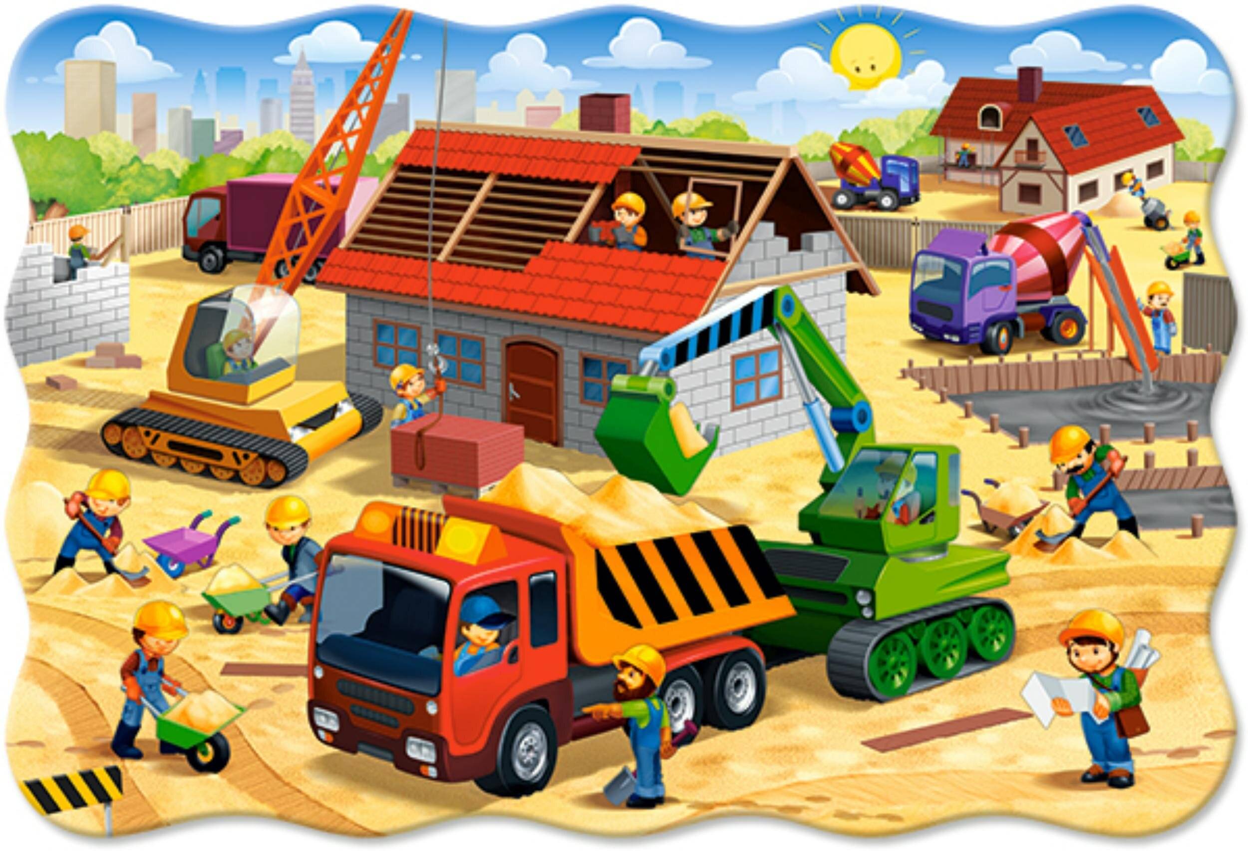 CASTORLAND Hausbau-Puzzle MAXI 20 Teile