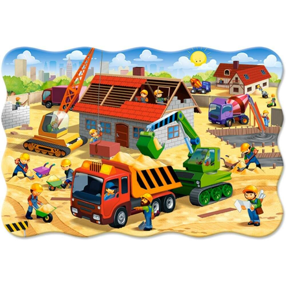 CASTORLAND Hausbau-Puzzle MAXI 20 Teile