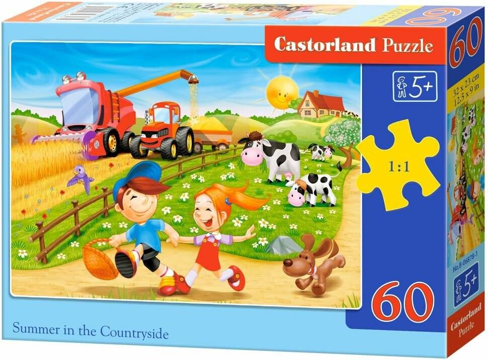 CASTORLAND Puzzle Sommer auf dem Lande 60 Teile