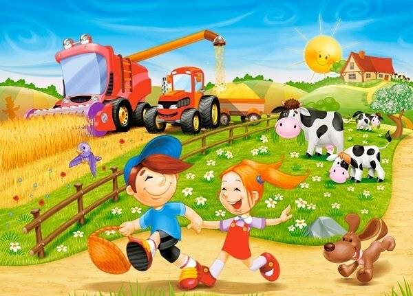 CASTORLAND Puzzle Sommer auf dem Lande 60 Teile