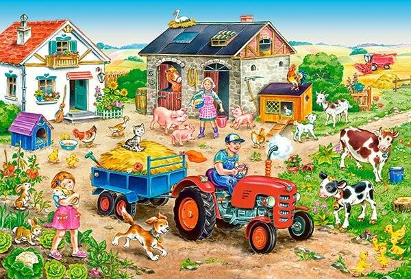 CASTORLAND Puzzle Farm Life MAXI 40 Teile