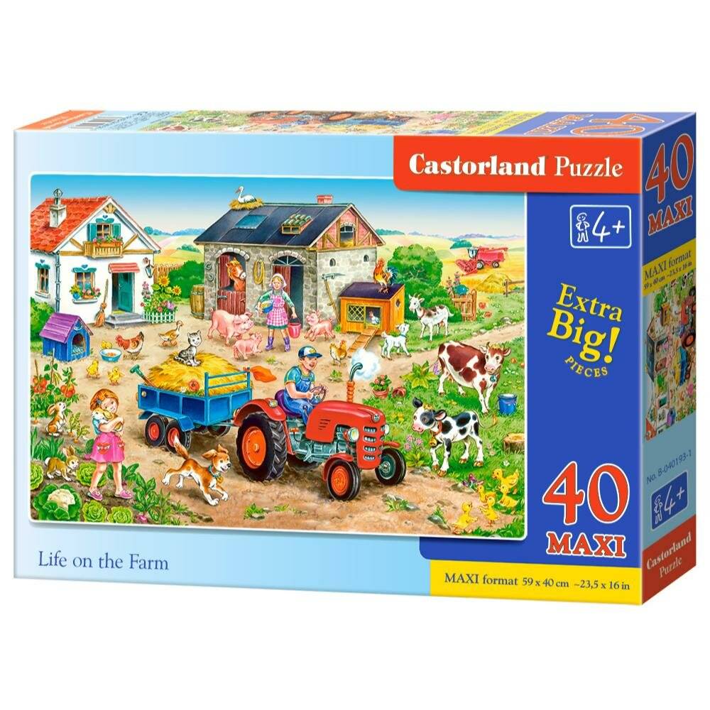 CASTORLAND Puzzle Farm Life MAXI 40 Teile