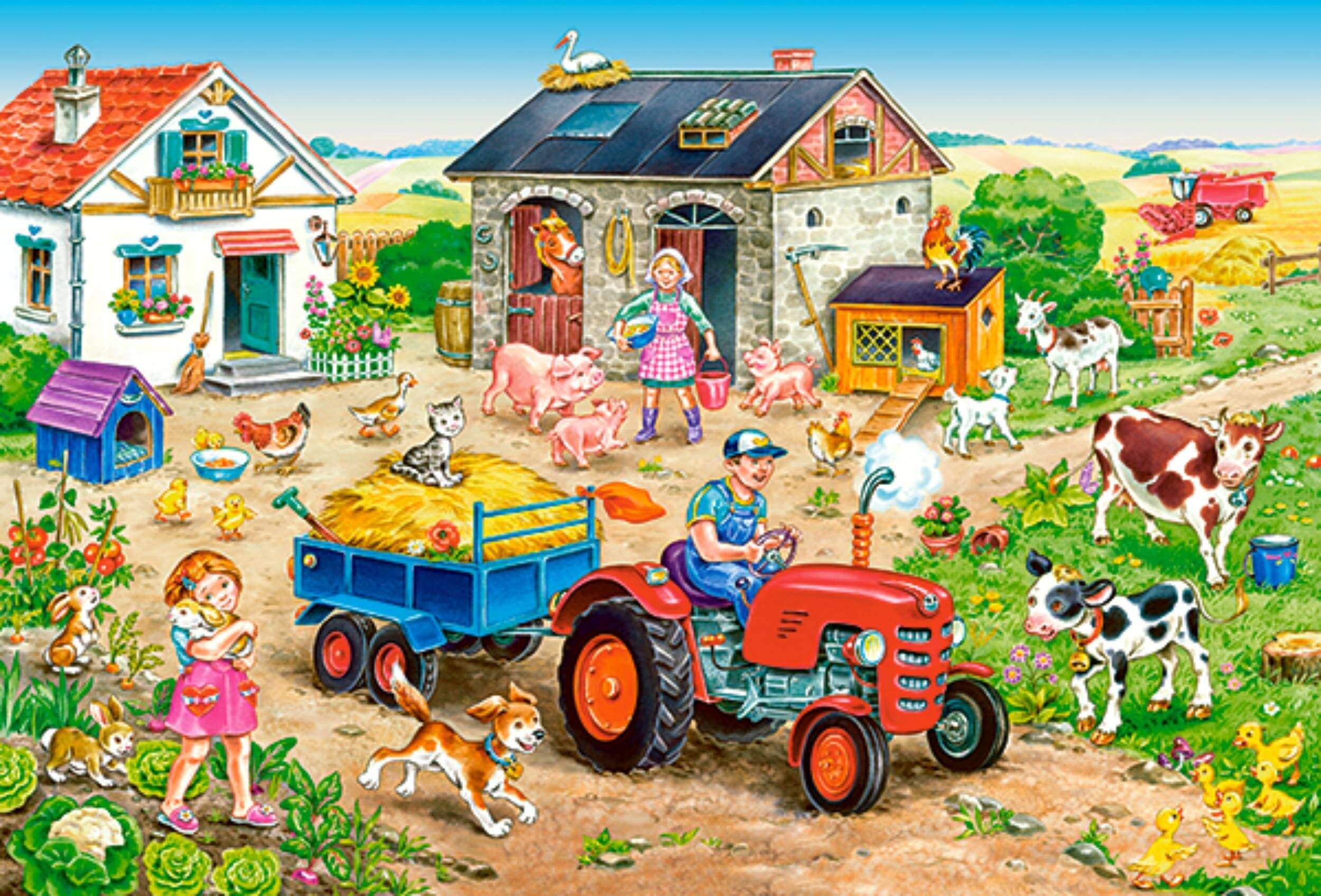 CASTORLAND Puzzle Farm Life MAXI 40 Teile