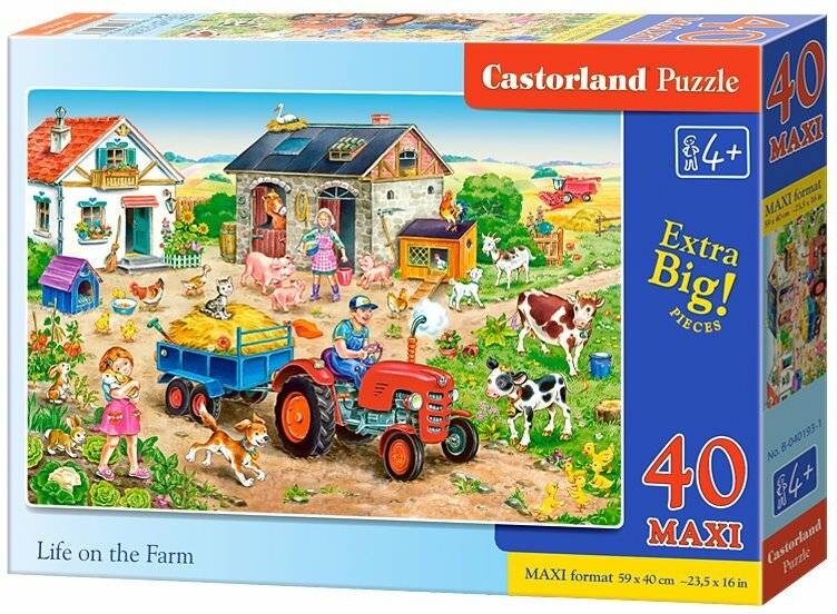 CASTORLAND Puzzle Farm Life MAXI 40 Teile