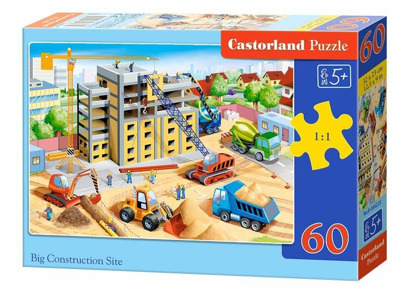 CASTORLAND Puzzle Großbaustelle 60 Teile