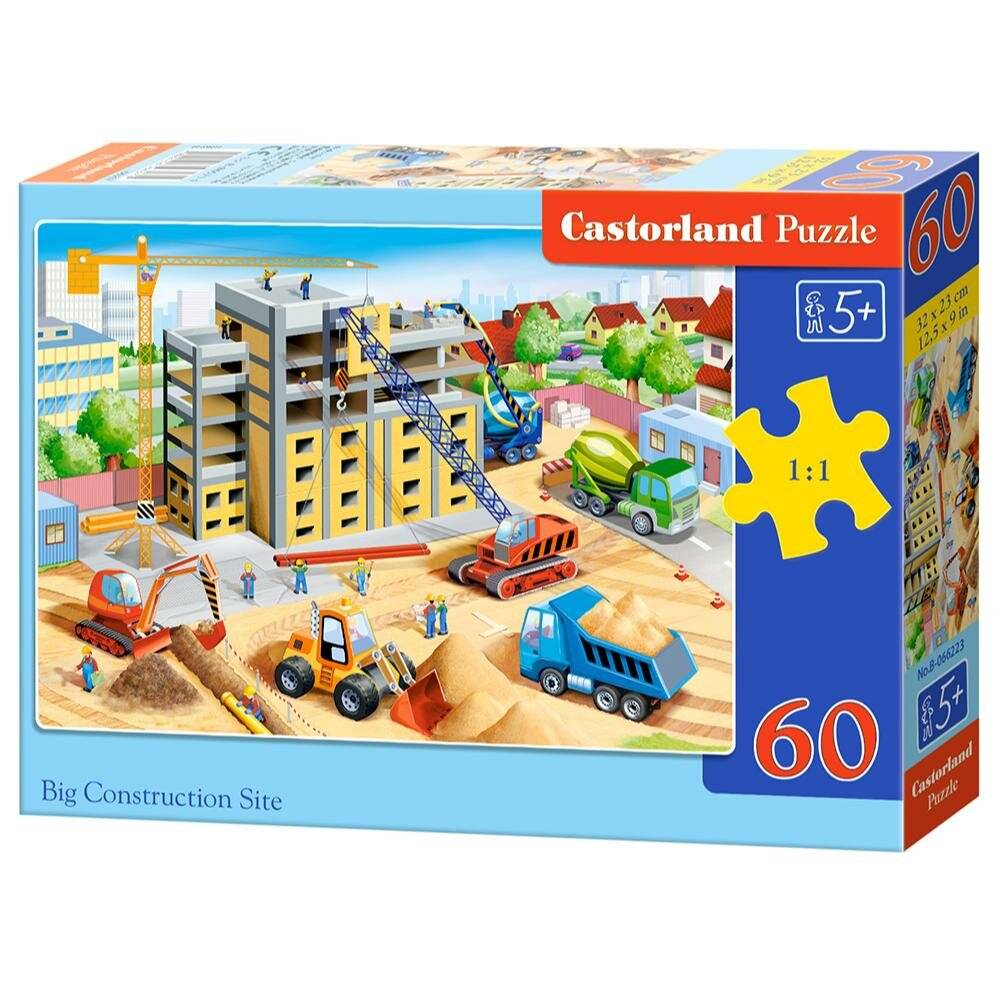 CASTORLAND Puzzle Großbaustelle 60 Teile