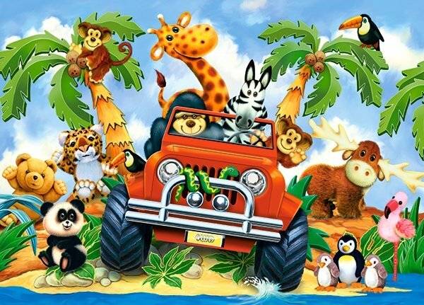 CASTORLAND Puzzle Goodies on safari 60 Teile
