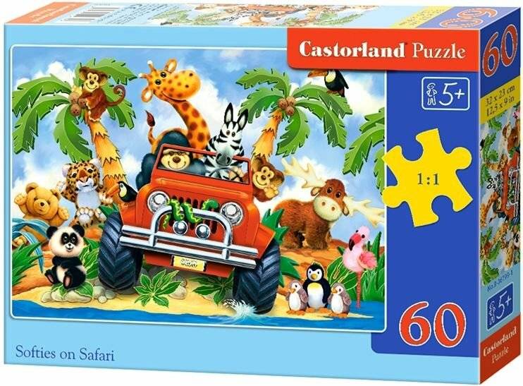 CASTORLAND Puzzle Goodies on safari 60 Teile