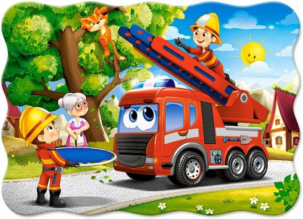CASTORLAND Puzzle Feuerwehrleute 30 Teile