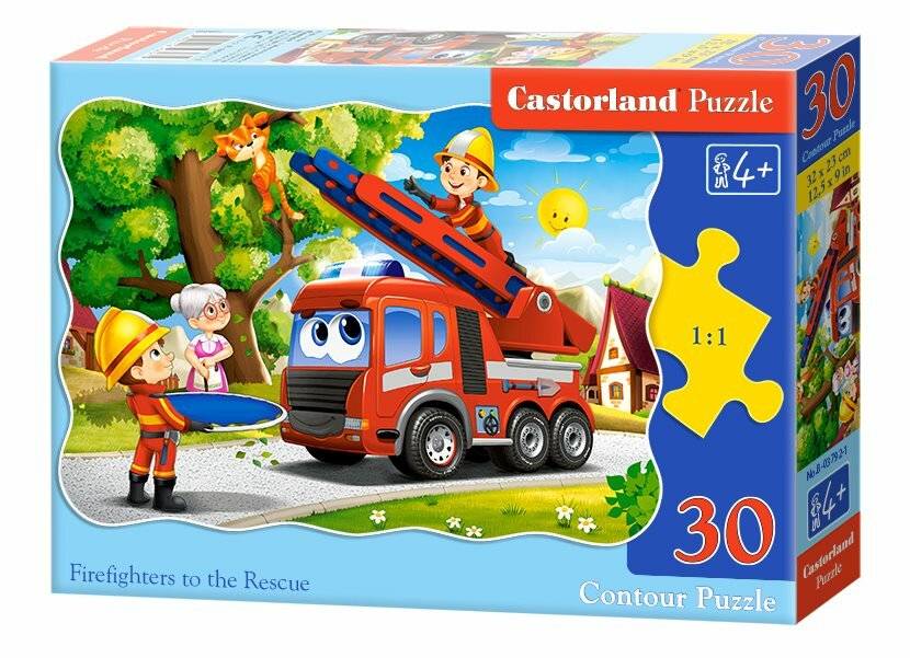 CASTORLAND Puzzle Feuerwehrleute 30 Teile