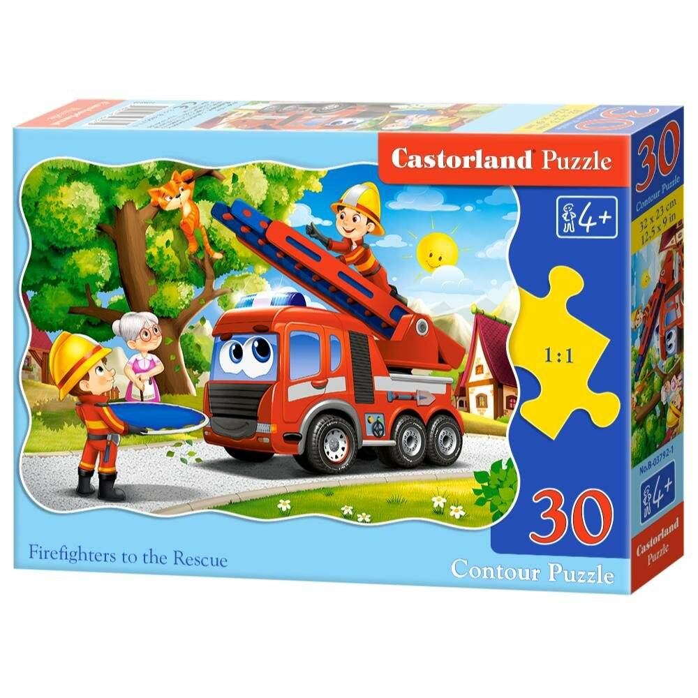 CASTORLAND Puzzle Feuerwehrleute 30 Teile