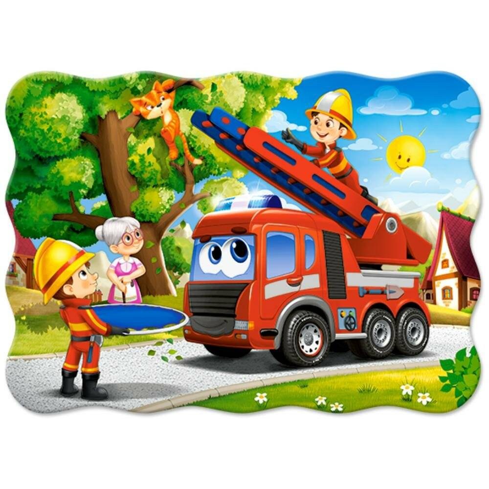 CASTORLAND Puzzle Feuerwehrleute 30 Teile