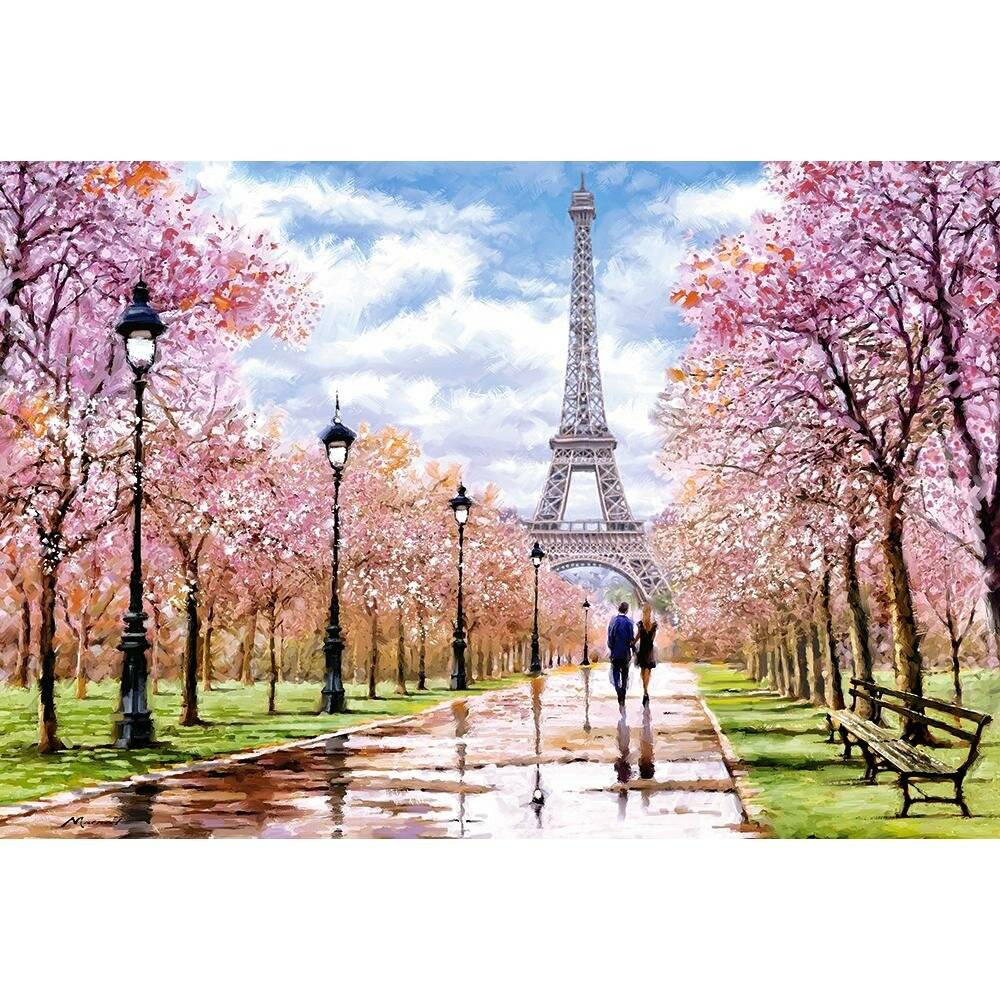 CASTORLAND Puzzle Romantischer Spaziergang in Paris 1000 Teile