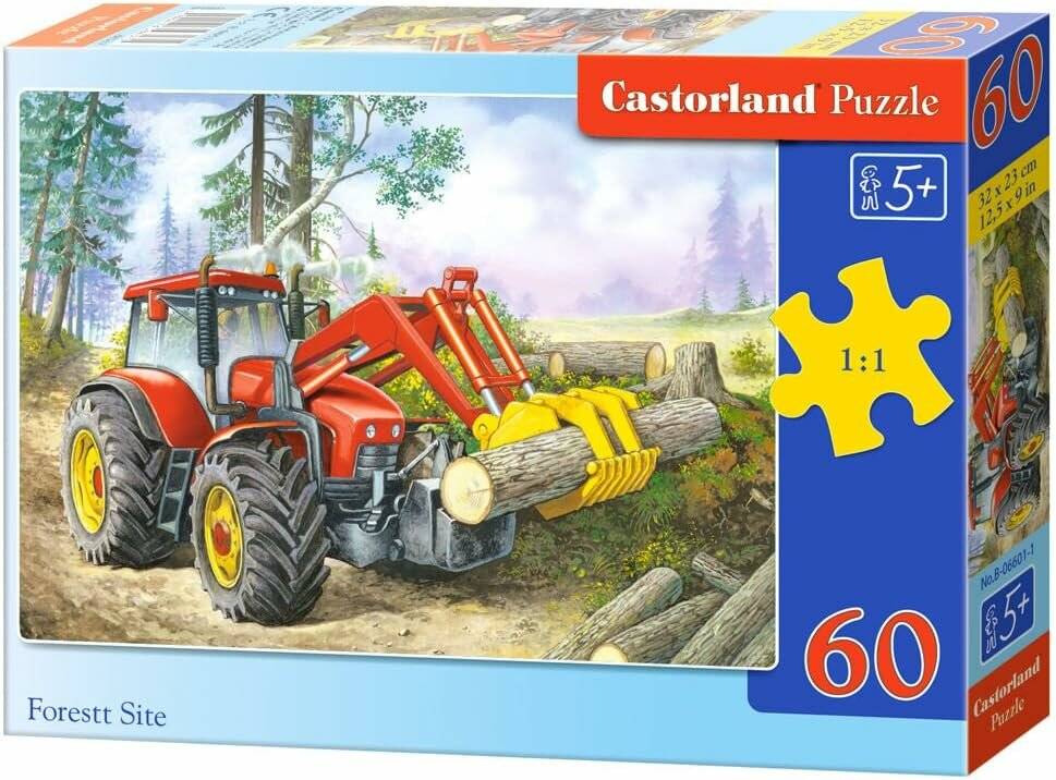 CASTORLAND Waldtraktor-Puzzle 60 Teile