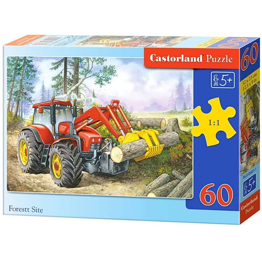 CASTORLAND Waldtraktor-Puzzle 60 Teile
