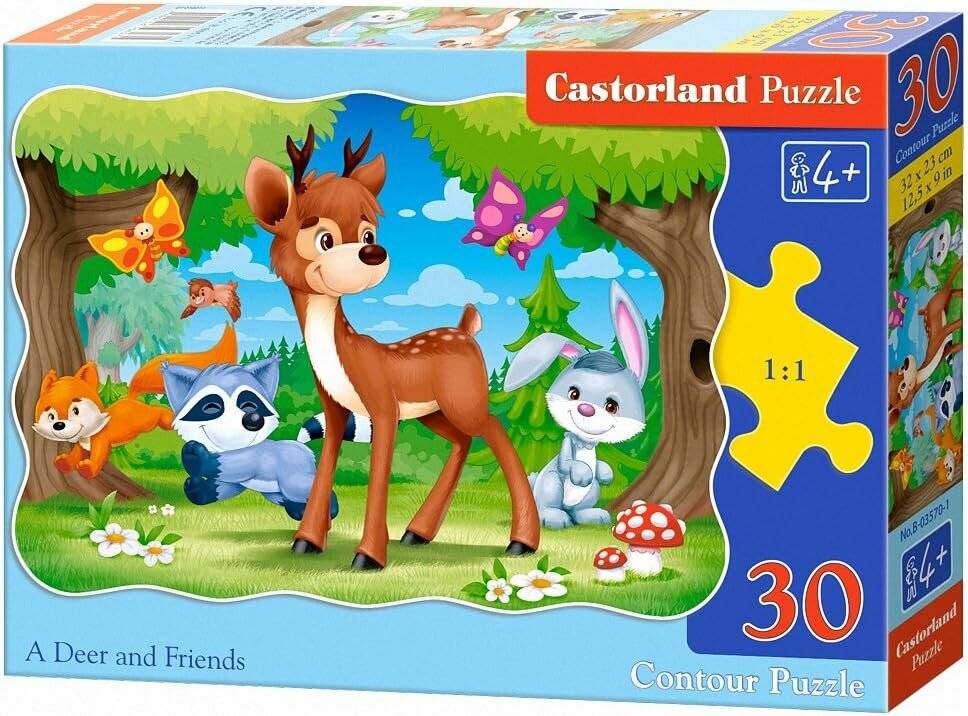 CASTORLAND Puzzle Die Schubkarre und ihre Freunde 30 Teile