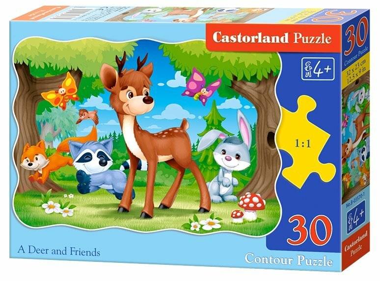 CASTORLAND Puzzle Die Schubkarre und ihre Freunde 30 Teile