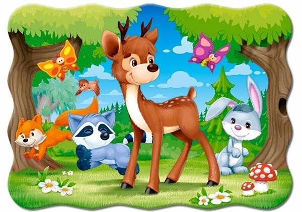 CASTORLAND Puzzle Die Schubkarre und ihre Freunde 30 Teile