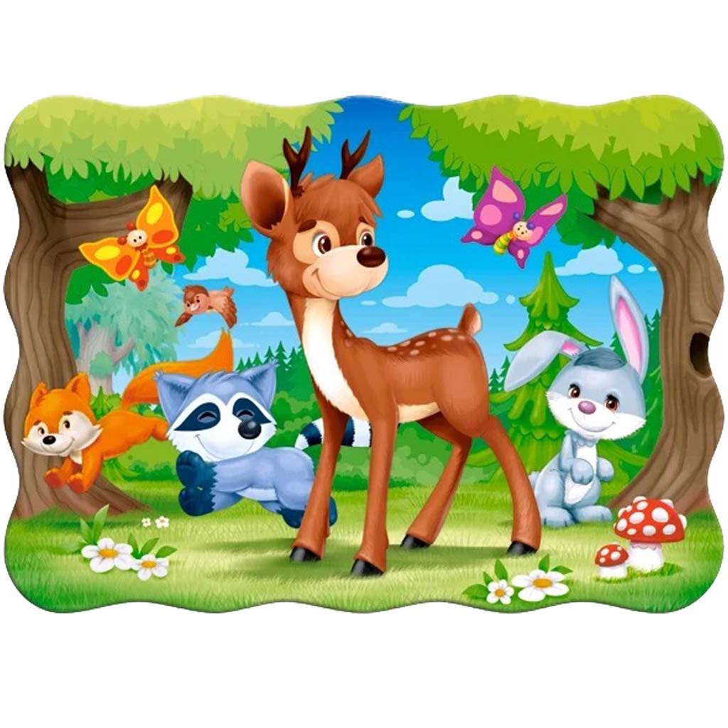 CASTORLAND Puzzle Die Schubkarre und ihre Freunde 30 Teile