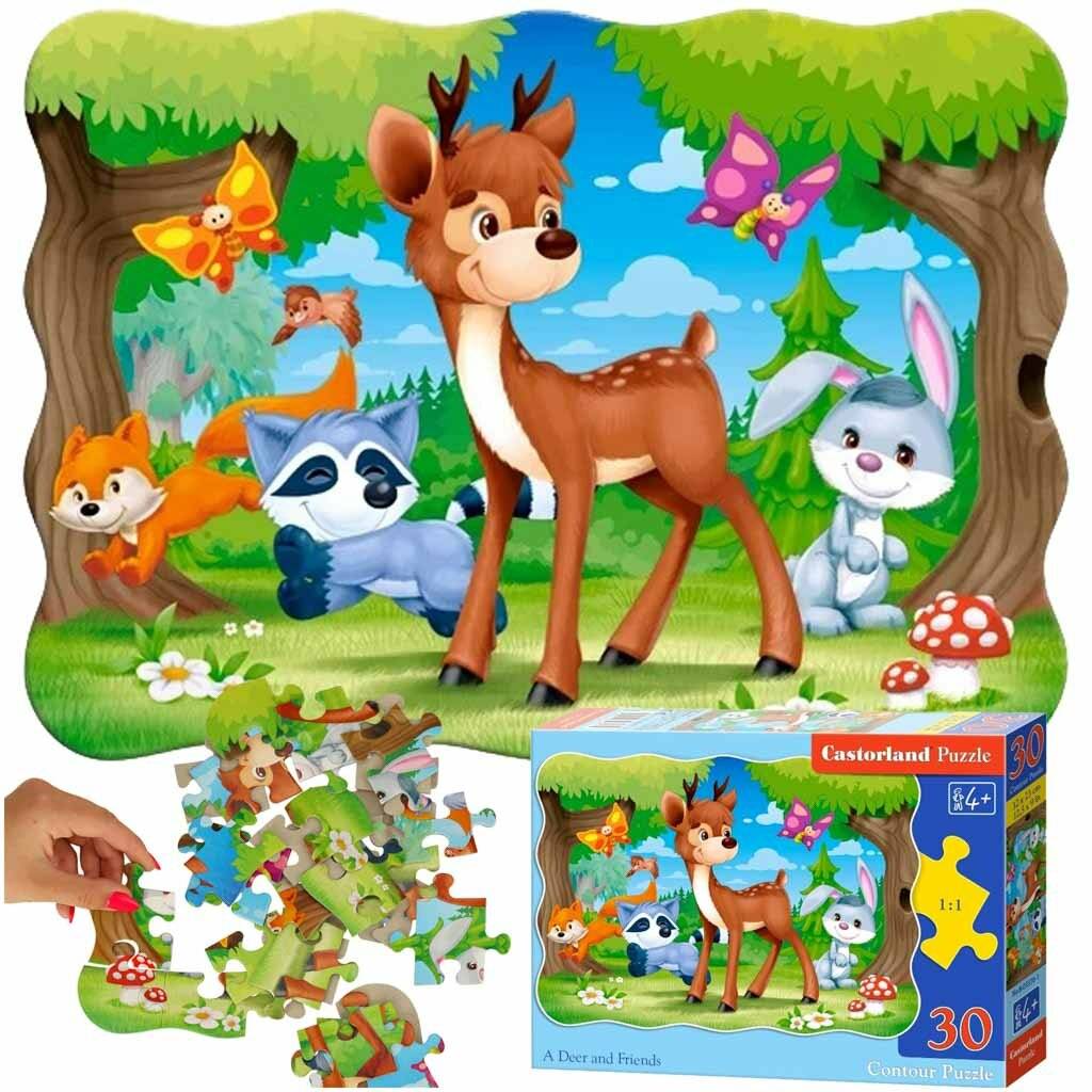 CASTORLAND Puzzle Die Schubkarre und ihre Freunde 30 Teile