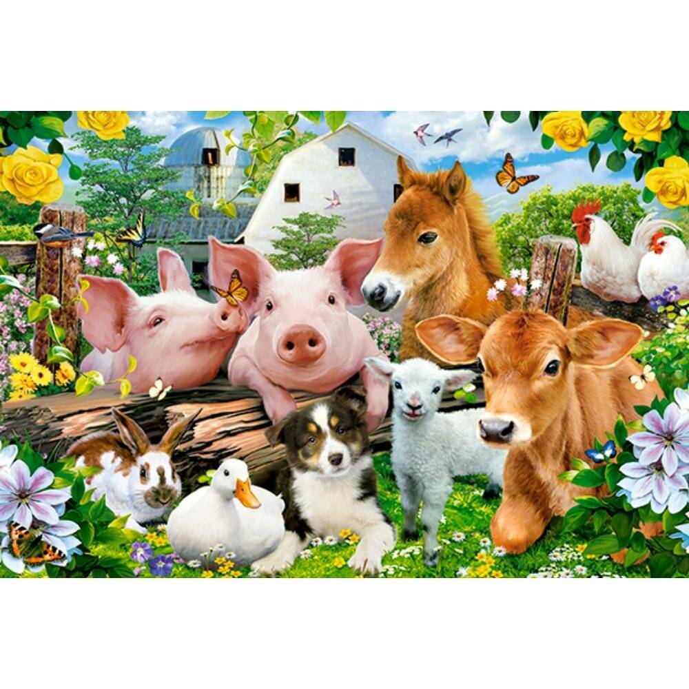 CASTORLAND Puzzle Freunde des Bauernhofs MAXI 40 Teile