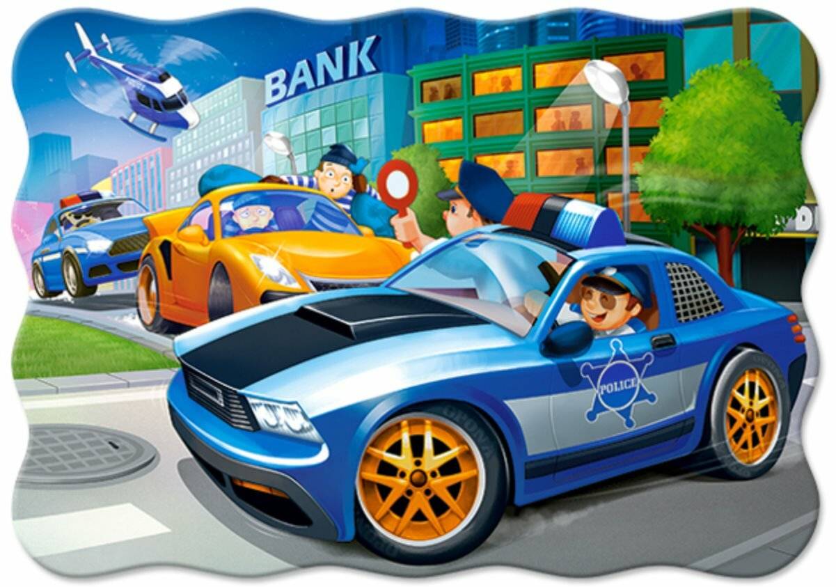 CASTORLAND Puzzle Polizei 30 Teile