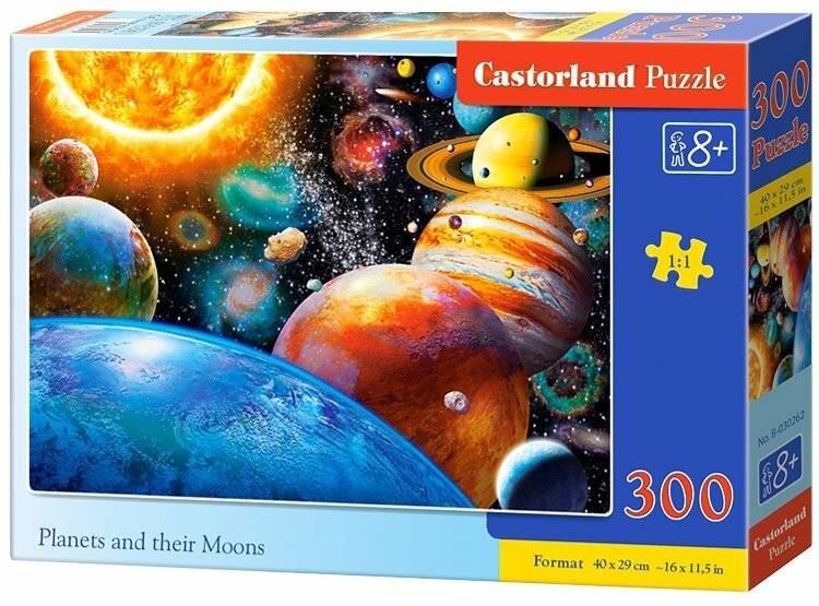 CASTORLAND Puzzle Planeten und ihre Monde 300 Teile